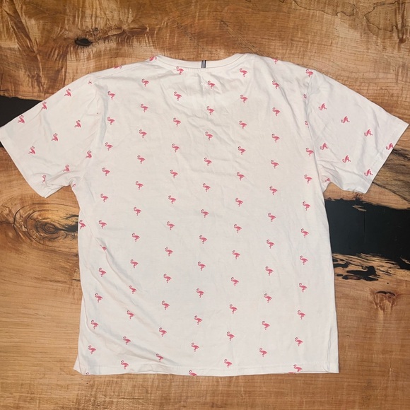 Denim & Flower White “Flamingo” T Shirt. High quality material. Men’s Size XL. - Picture 6 of 6
